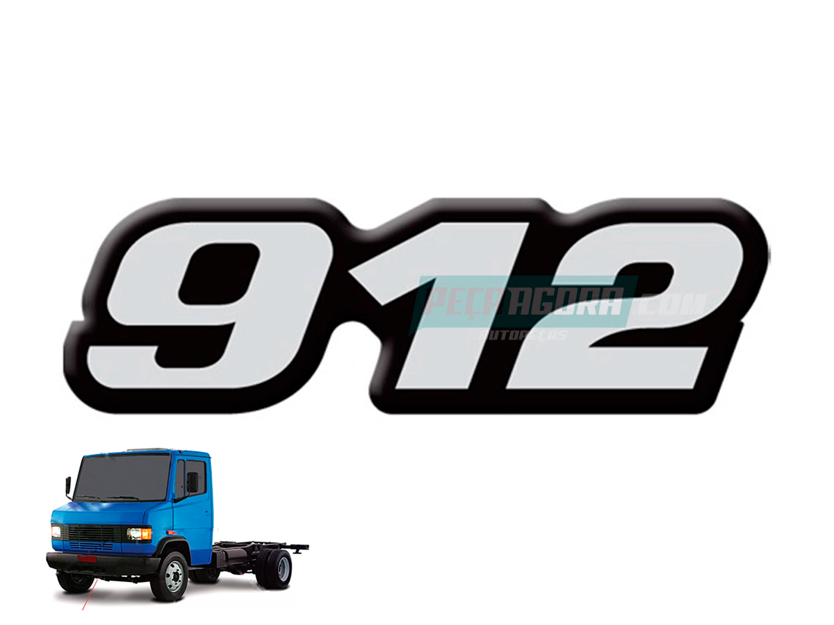 EMBLEMA RESINADO ADESIVO 912 MB 912 
 (6888177814)