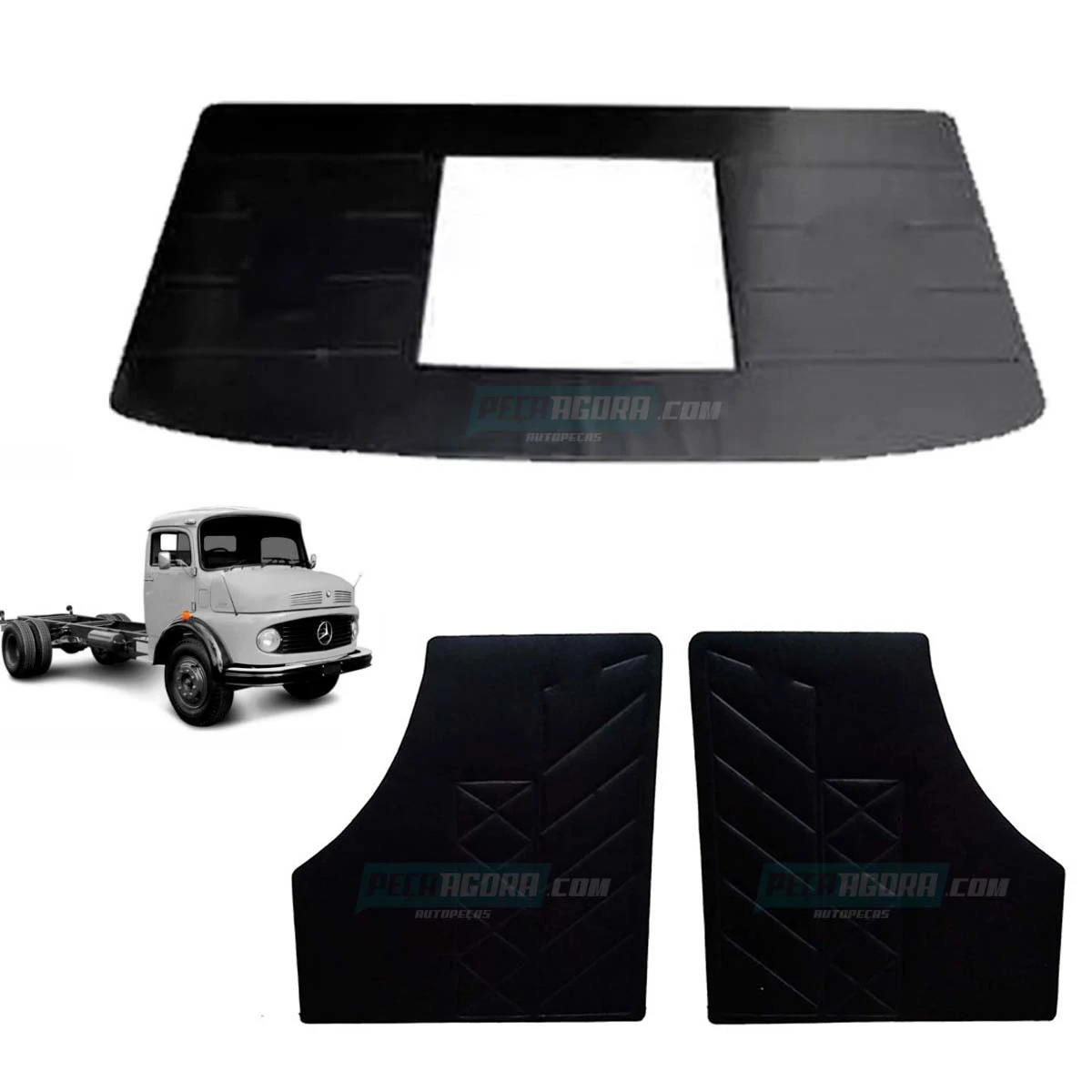 KIT FORRO TETO +  PAR FORRO PORTA CAMINHAO MB 1113 1313 1513 1519 1520 2013 2213