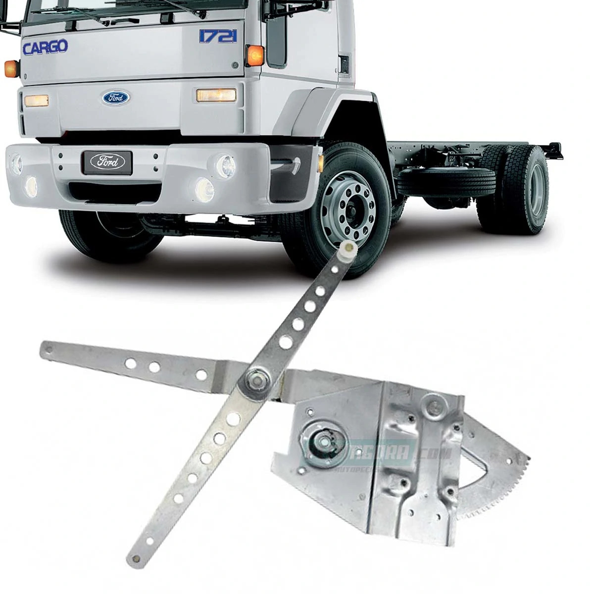 MAQUINA VIDRO ELETRICO DIR FORD CARGO 1981 A 10/2013 SEM MOTOR FIXACAO MABUCHI (