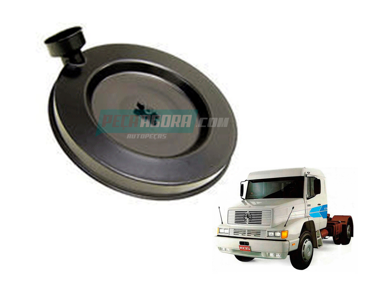TAMPA FILTRO AR CHAPA SEM BORRACHA MERCEDES BENZ MB LS1935 (0010946906,)