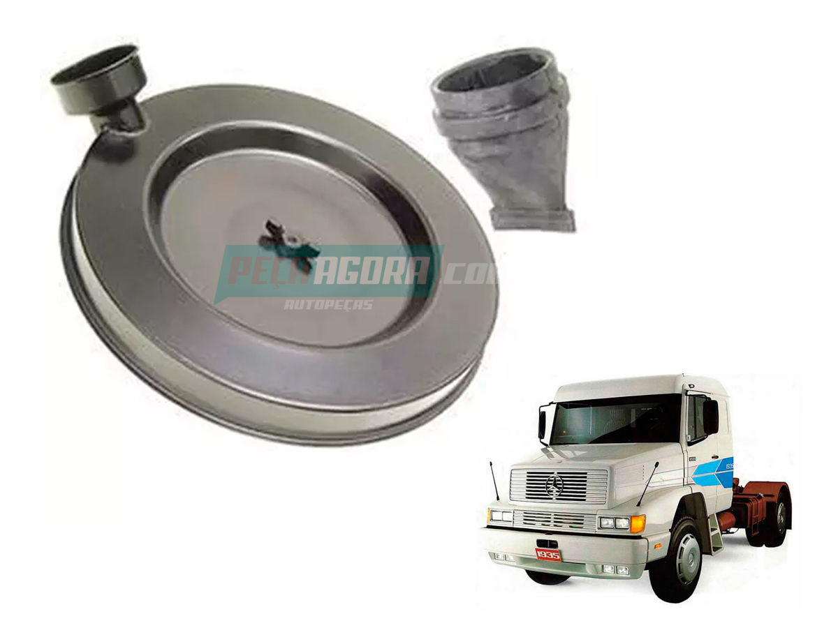 TAMPA FILTRO AR CHAPA MERCEDES BENZ MB LS1935 LS1941 LS2635 (0010946906)