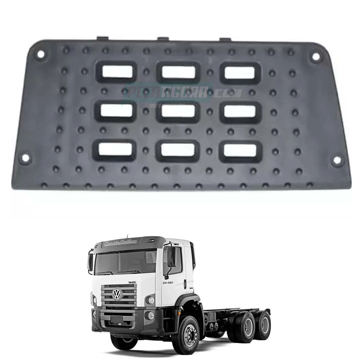 TAPETE SUPERIOR ESTRIBO LD CINZA PLASTICO VW CONSTELLATION 17240 17250 24250 312