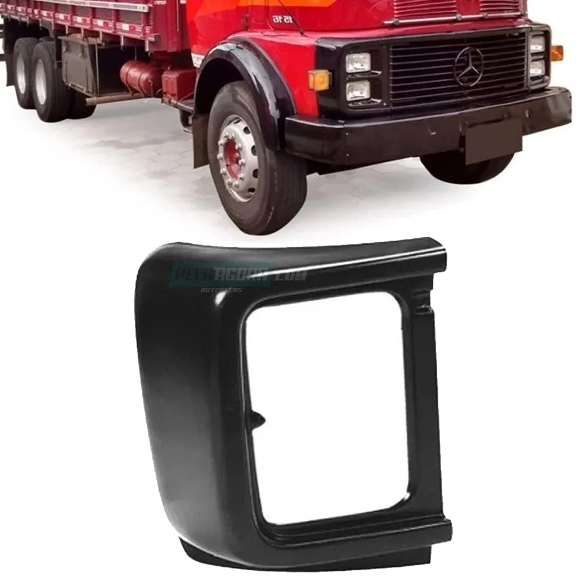 BOJO FAROL DIREITA MB 1113 1513 1934 2013 2213 - 1984... PRETA FIBRA (3316980179