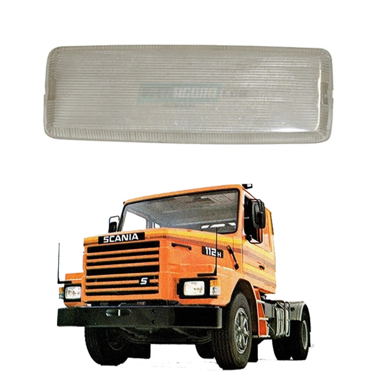 LENTE LANTERNA INTERNA TETO PARA SCANIA 112 142 143 (296086,)