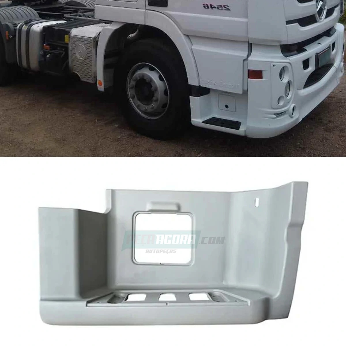 ESTRIBO DIREITO FIBRA MB ACTROS 2546 2655 (9436600701-AS2427BR)