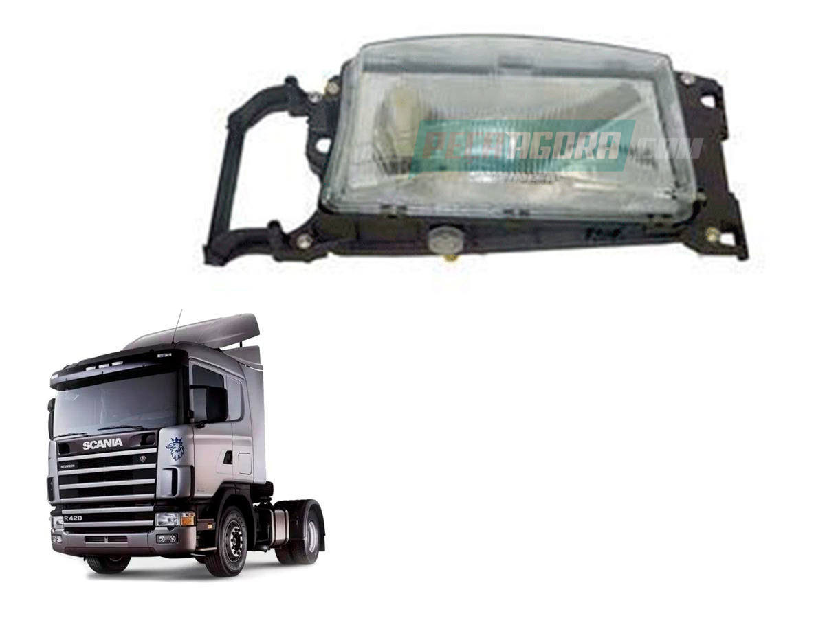 FAROL DIREITO SCANIA SERIE 4 TODOS 124G SEM PISCA  (1733230-1520125-1090)