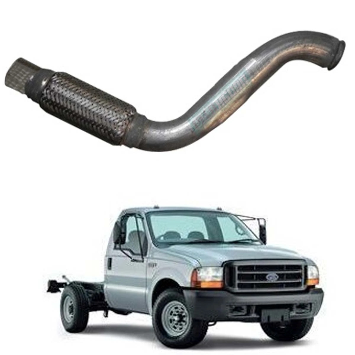 TUBO DIANTEIRO SAIDA MOTOR FORD F350 4X2 F4000 4X2 2005 A 2012 4X4 1998 A 2012 (