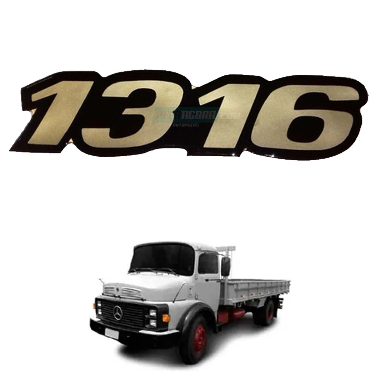 EMBLEMA 1316 RESINADO MB 1316 (3458179614-1608U)