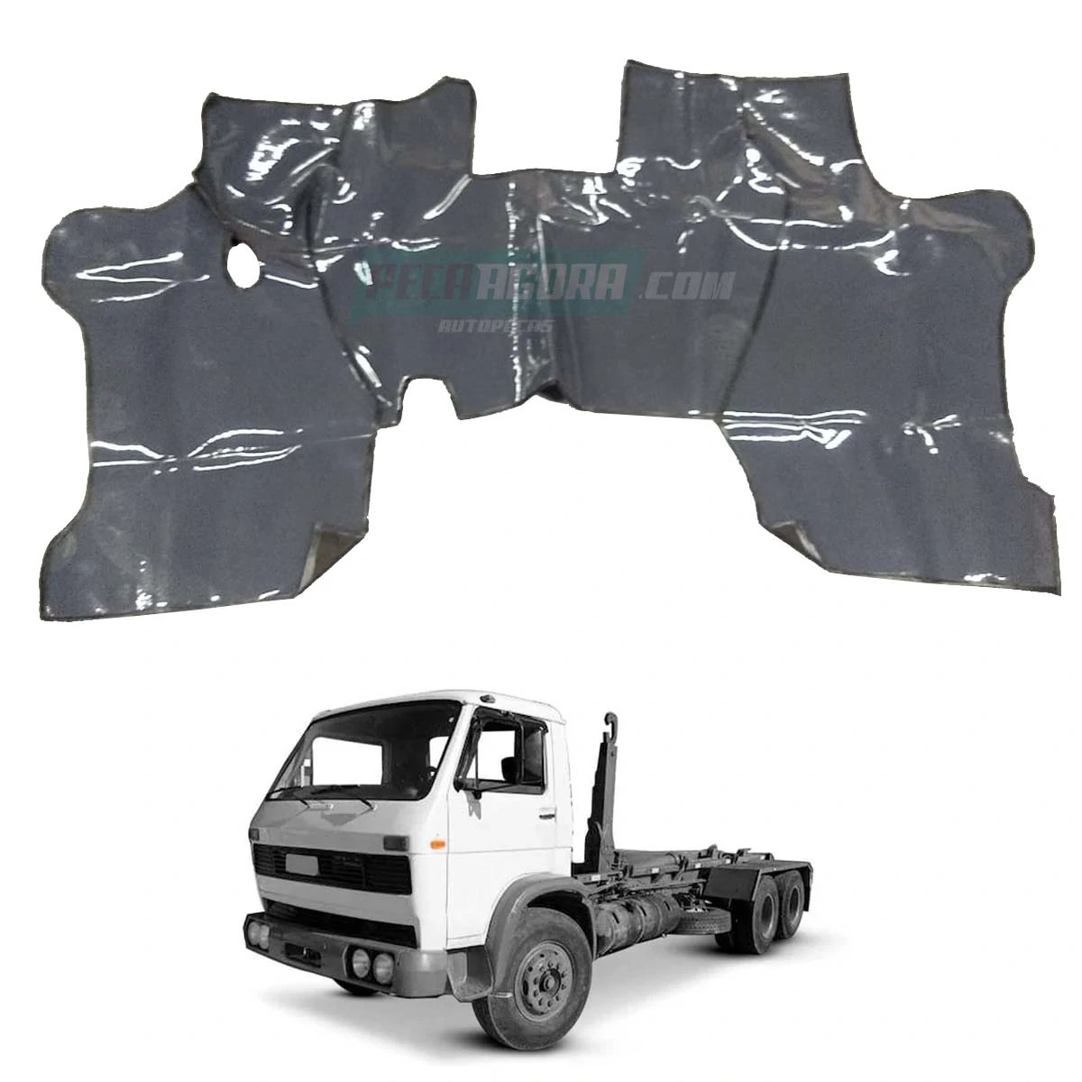 TAPETE VINIL CINZA ESCURO VW 690 790 7110S 790S ATE 1991 (PUES331C)