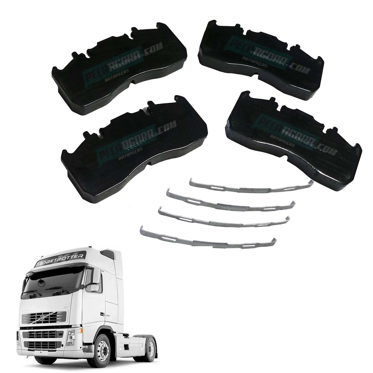 PASTILHA FREIO VOLVO FH12 2011 EM DIANTE (21496551)