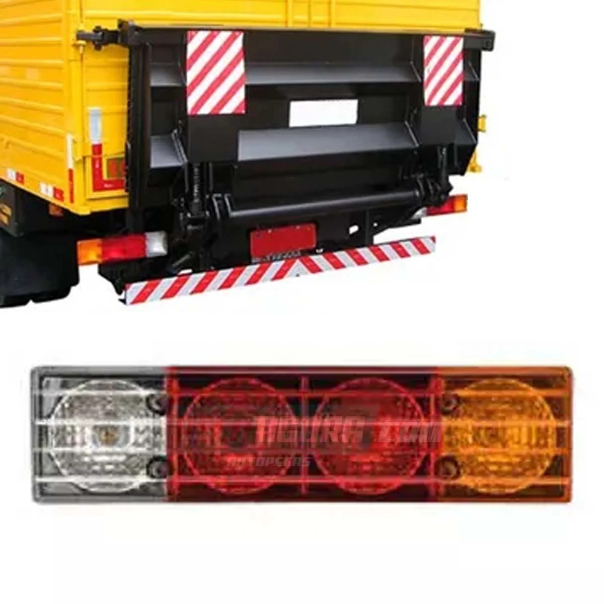 LANTERNA TRASEIRA MB 1618 BICUDO LISA COM VIGIA 1077 CV SINALSUL (421529)