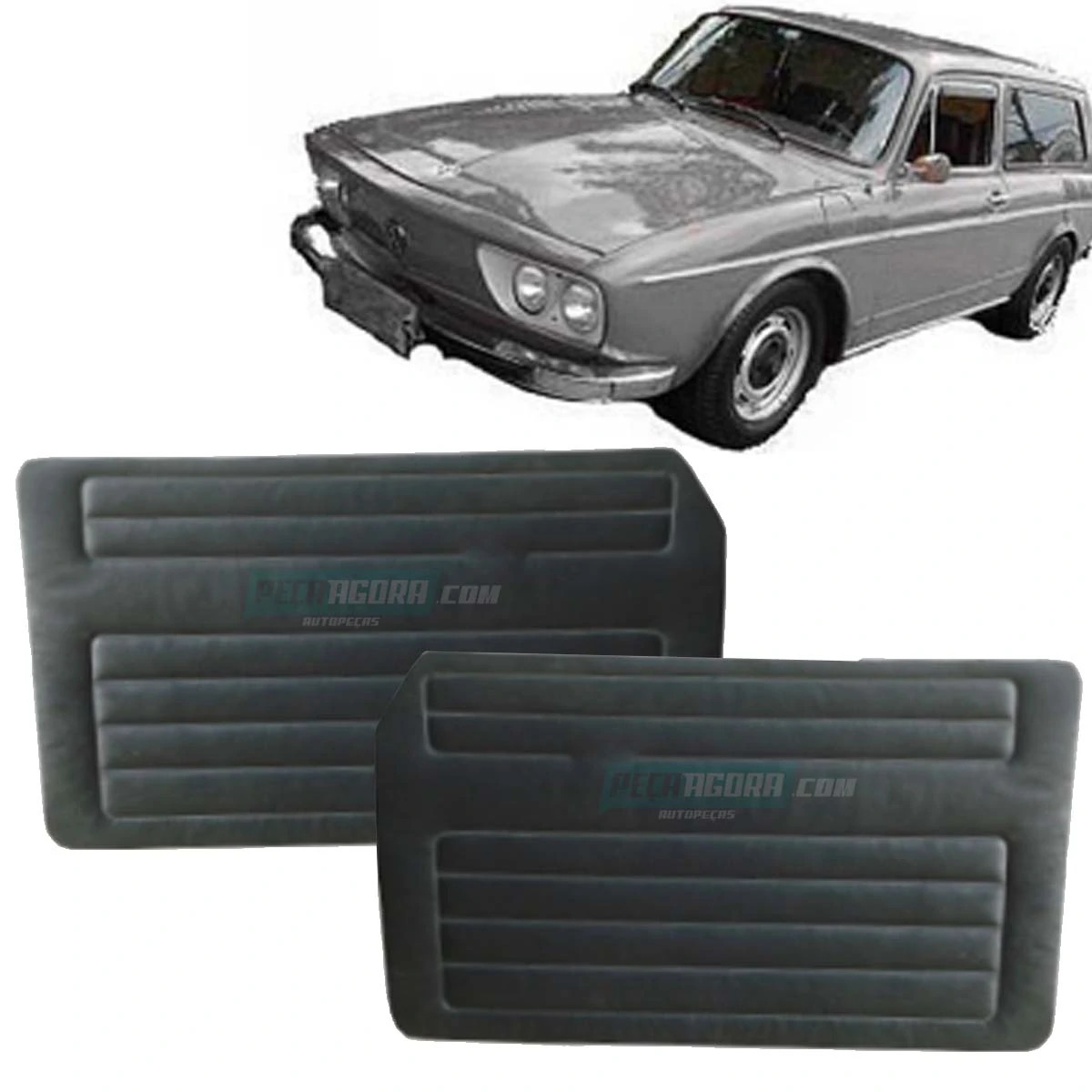 PAR FORRO PORTA DIANTEIRA VARIANT 73 A 77 PRETO (M340001)