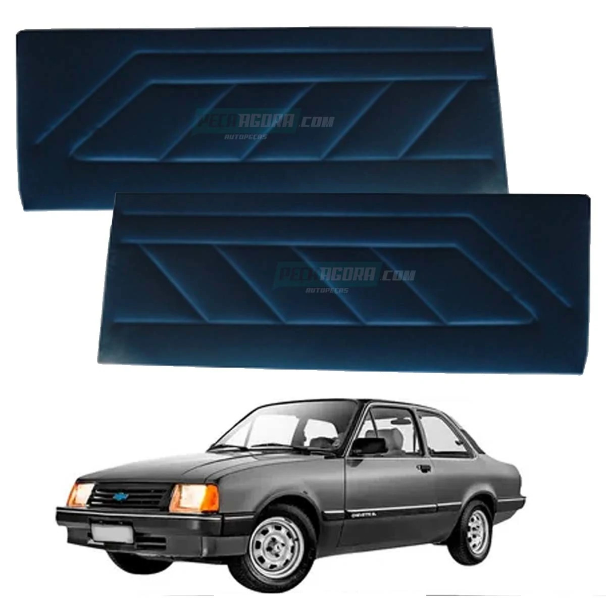 PAR FORRO PORTA CHEVETTE 72 A 95 PRETO (M366366)