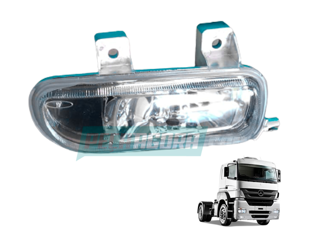 FAROL AUXILIAR DE NEBLINA LD MB AXOR TODOS COM SOQUETE H3 (9408200156_)