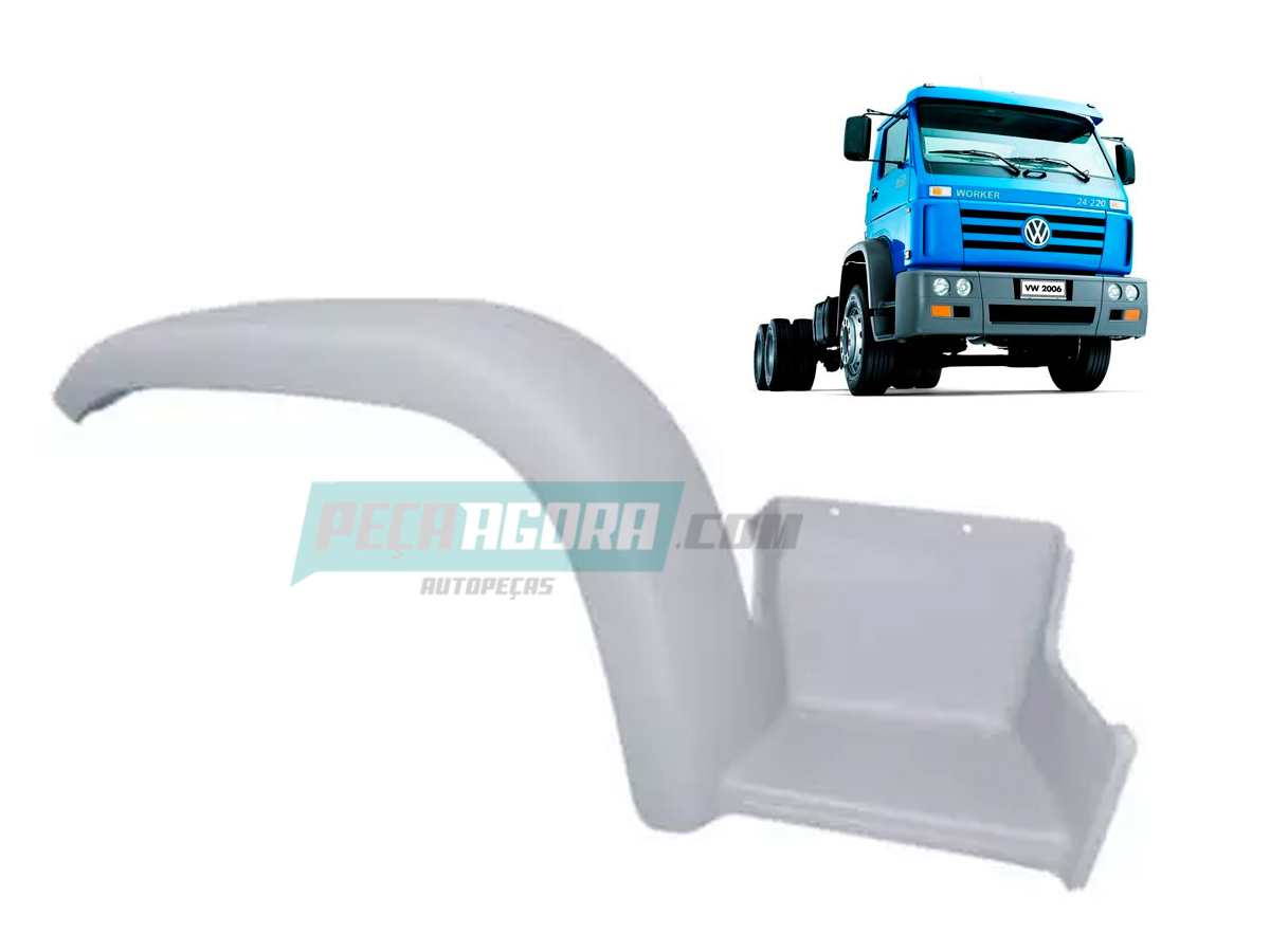 PARALAMA ESTRIBO VW VOLKSWAGEN 24 220 LADO DIREITO FIBRA (2RG821110)