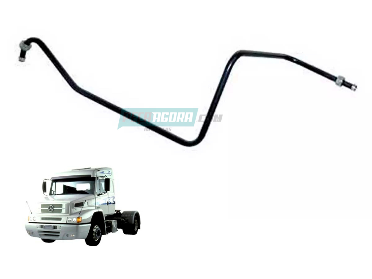 TUBO COMPRESSOR AR ATE A CONEXAO MB L LS 1938 L LK LS2638 MERCEDES BENZ (6964207