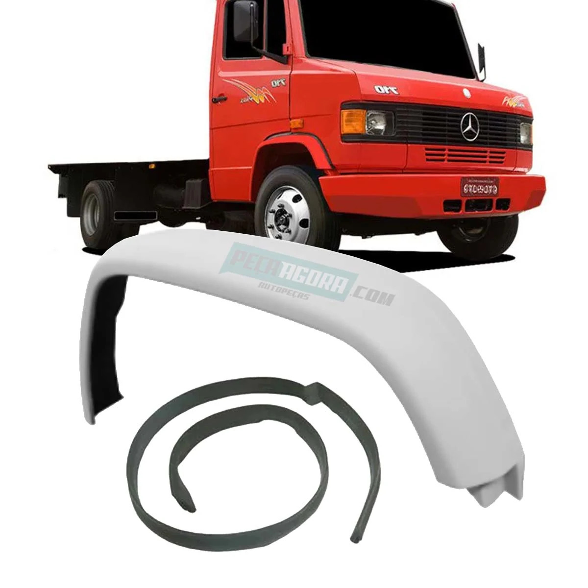 KIT PARALAMA + BORRACHA DEBRUM MB 709 710 912 914 FIBRA BRANCO DIREITO  (K.68888