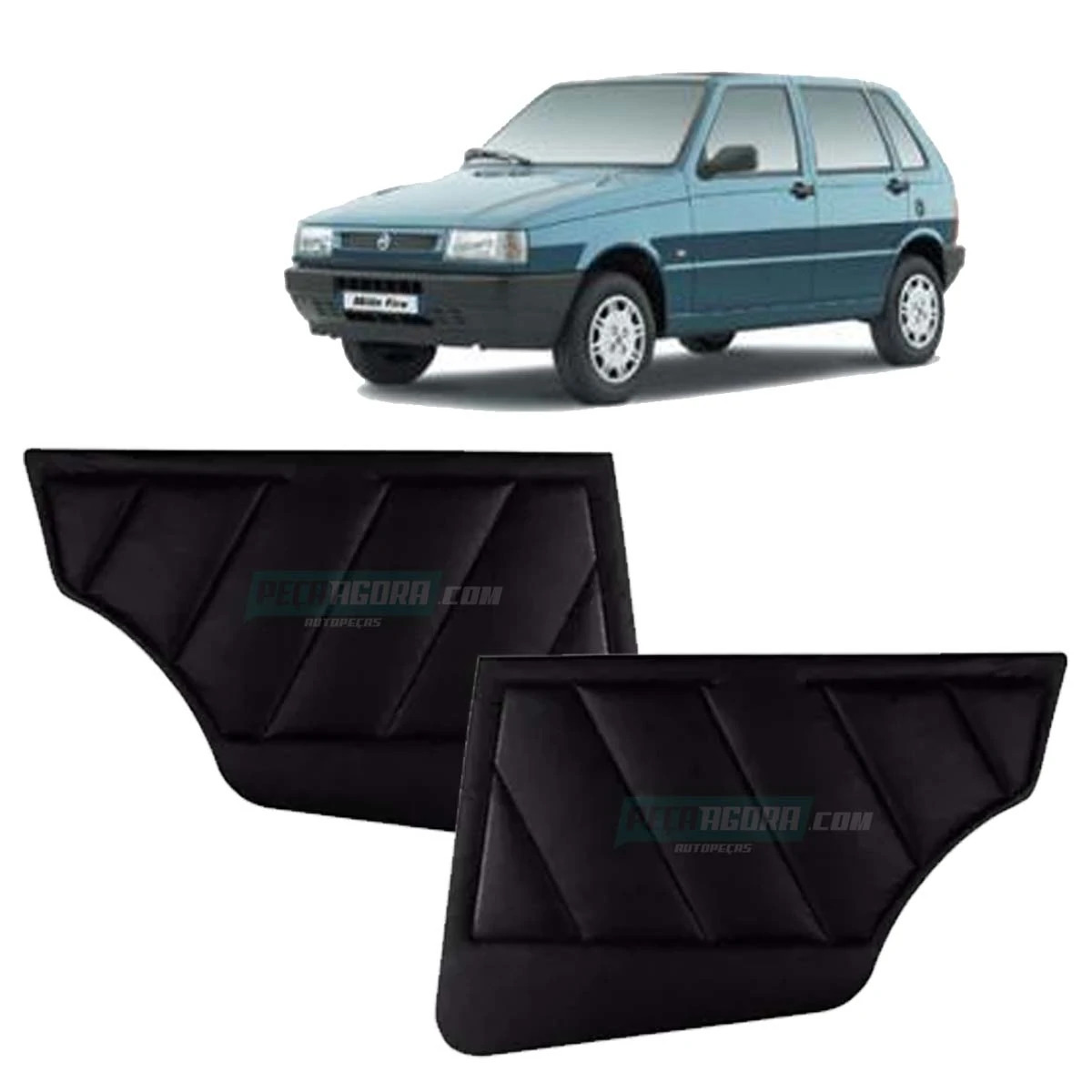 PAR FORRO PORTA TRASEIRA UNO ELBA 4 PORTAS 85 A 2003 (M455009)