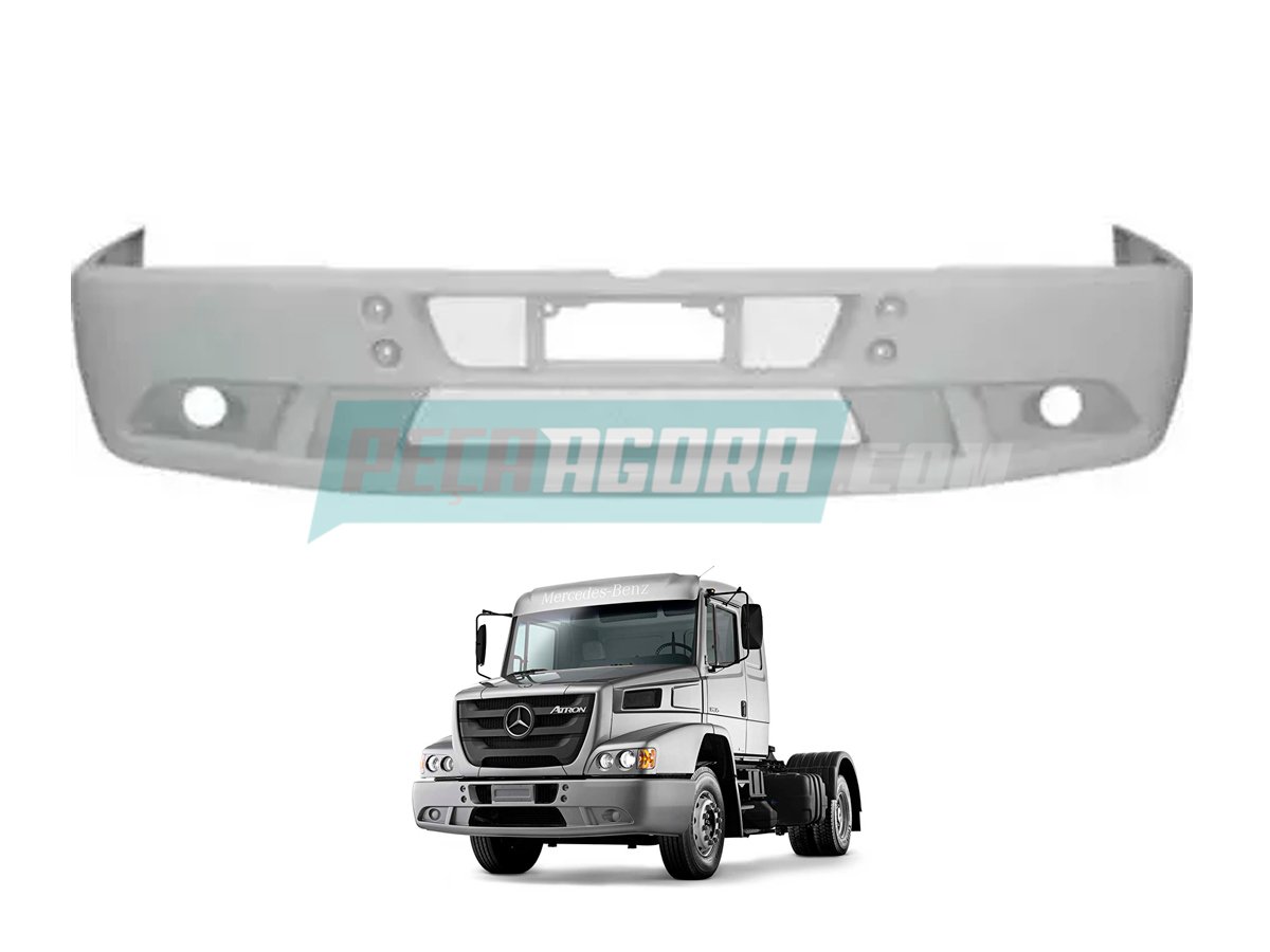 PARACHOQUE DIANTEIRO MERCEDES BENZ ATRON 1635 BICUDO FIBRA GEL BONFANTI (6968800