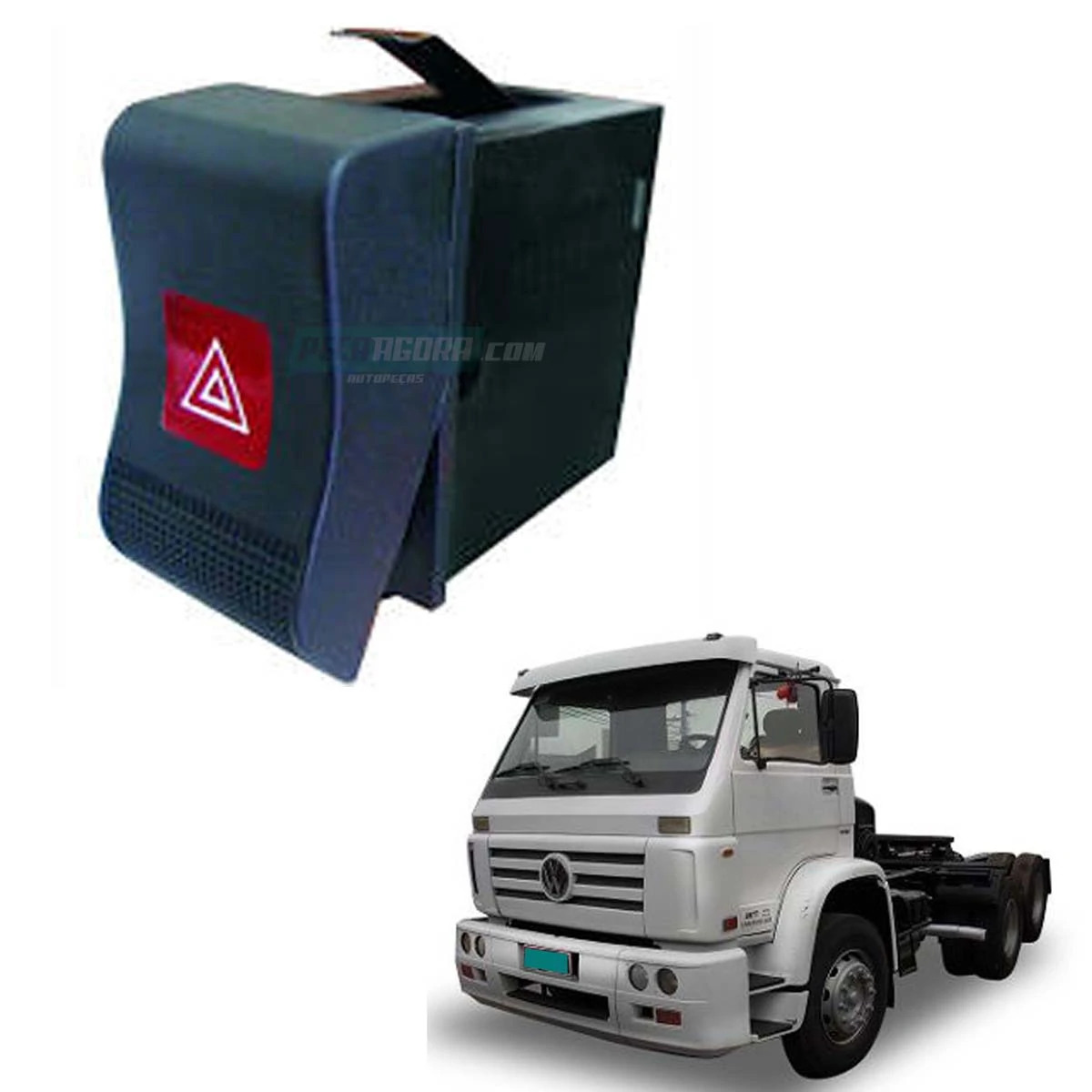 INTERRUPTOR EMERGENCIA PISCA ALERTA 24V VW TITAN 18310 ONIBUS 18310OT 17240OT EL