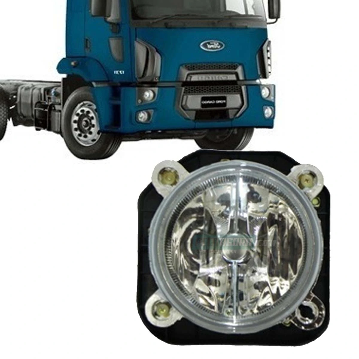 FAROL LUZ ALTA DIR FORD NOVO CARGO 1317 1517 1717 1319 1519 1719 1722 4X2 (BC451