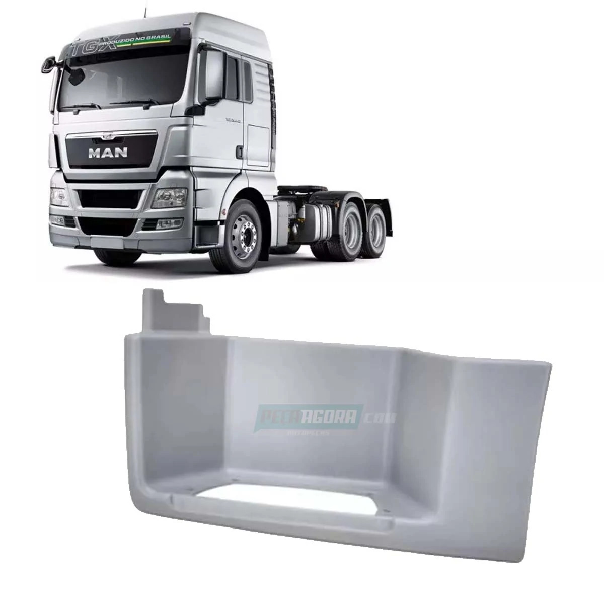 ESTRIBO ESQUERDO PLASTICO MAN TGX 28440 29440 29480 33440 2012... (2V5802645-048