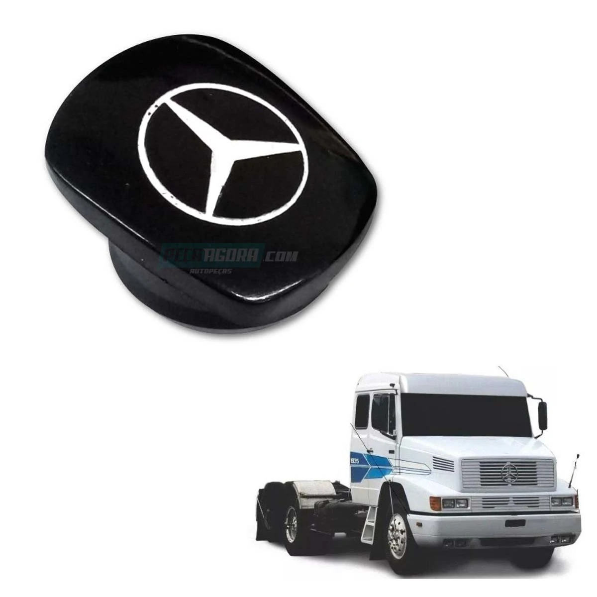 CAIXA 5   TAMPA DA MANOPLA CAMBIO MARROM MB LS1935 LS1632 LS1938 C ESTRELA (CX.3