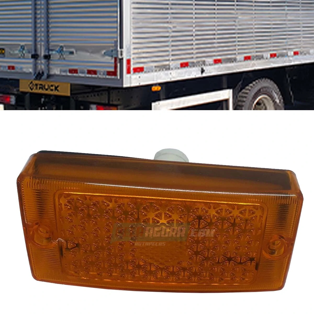 LANTERNA LATERAL BAÚ AMARELA TODOS (S1074AM)