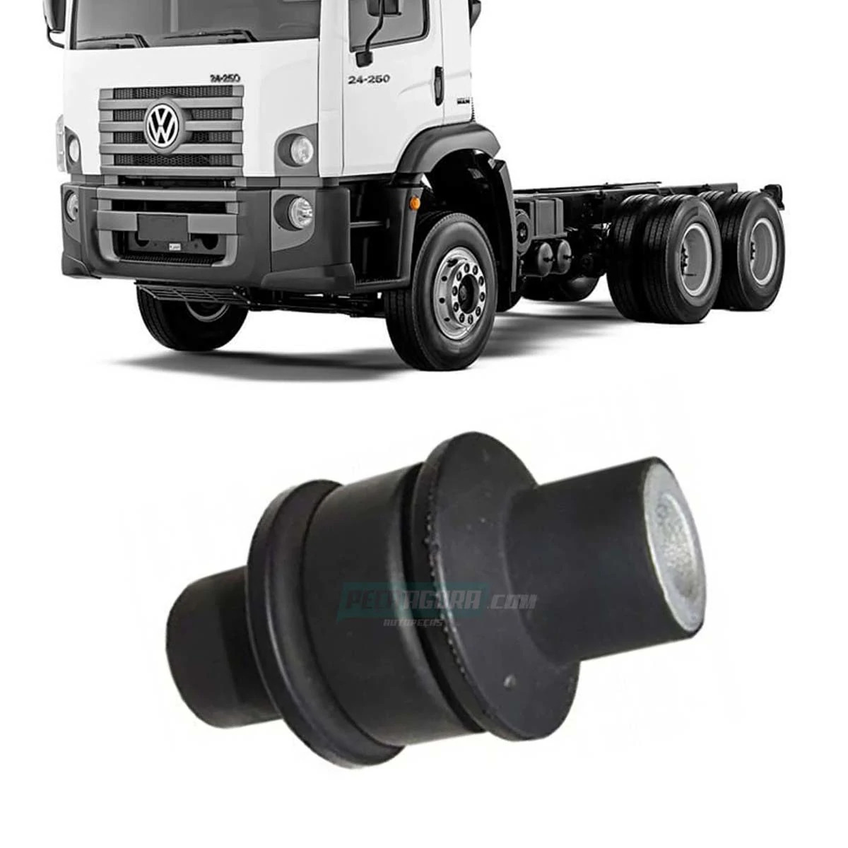 BUCHA INFERIOR AMORTECEDOR CABINE VW CONSTELLATION 17250E 24250E 13180E 15180E 2