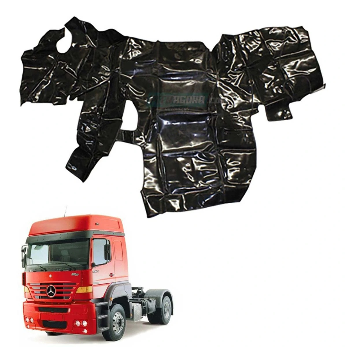 TAPETE VINIL PRETO MB FSK 1938 CARA CHATA 2000 EM DIANTE (PUES829P)