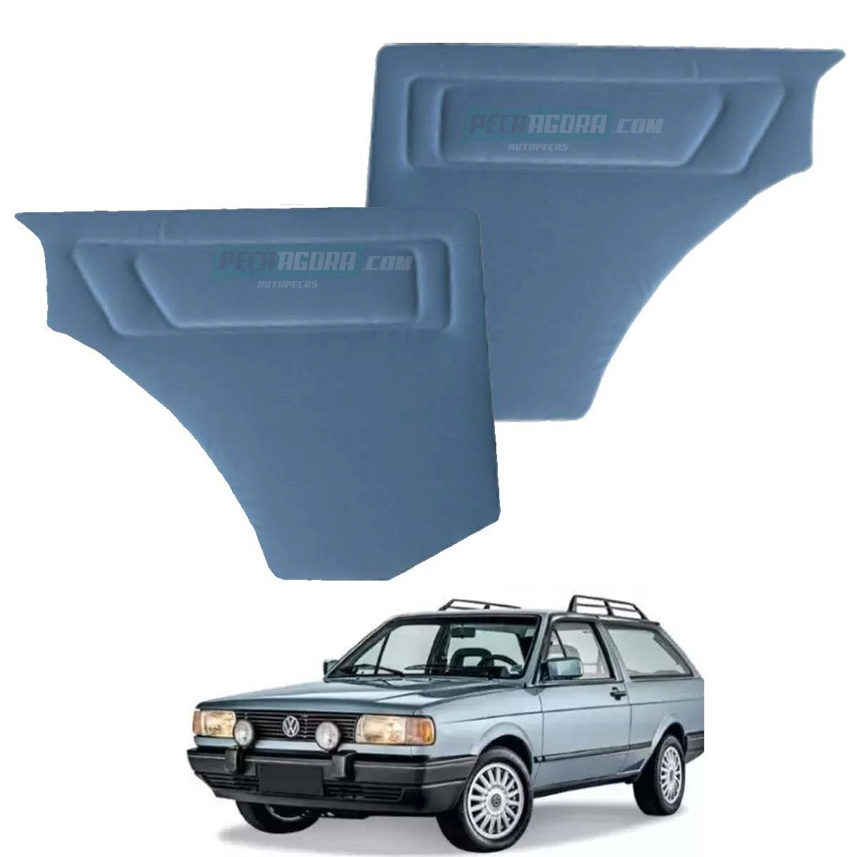 PAR FORRO PORTA LATERAL TRASEIRA PARATI 89 A 94 CINZA (M320031)