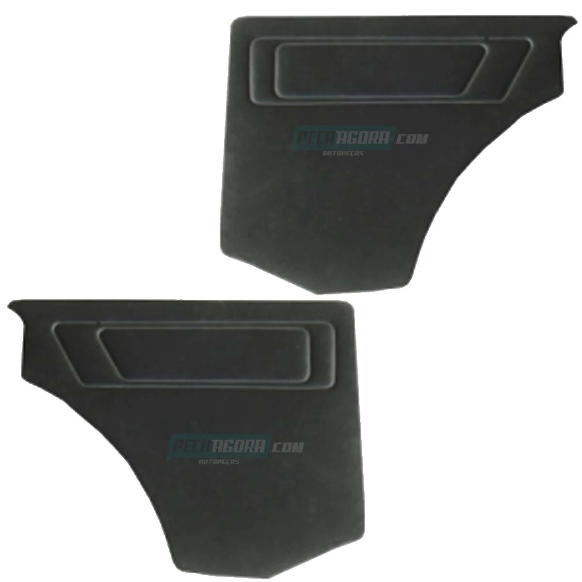 PAR FORRO LATERAL TRASEIRA VW GOL QUADRADO 89 A 94 PRETO (M320016)