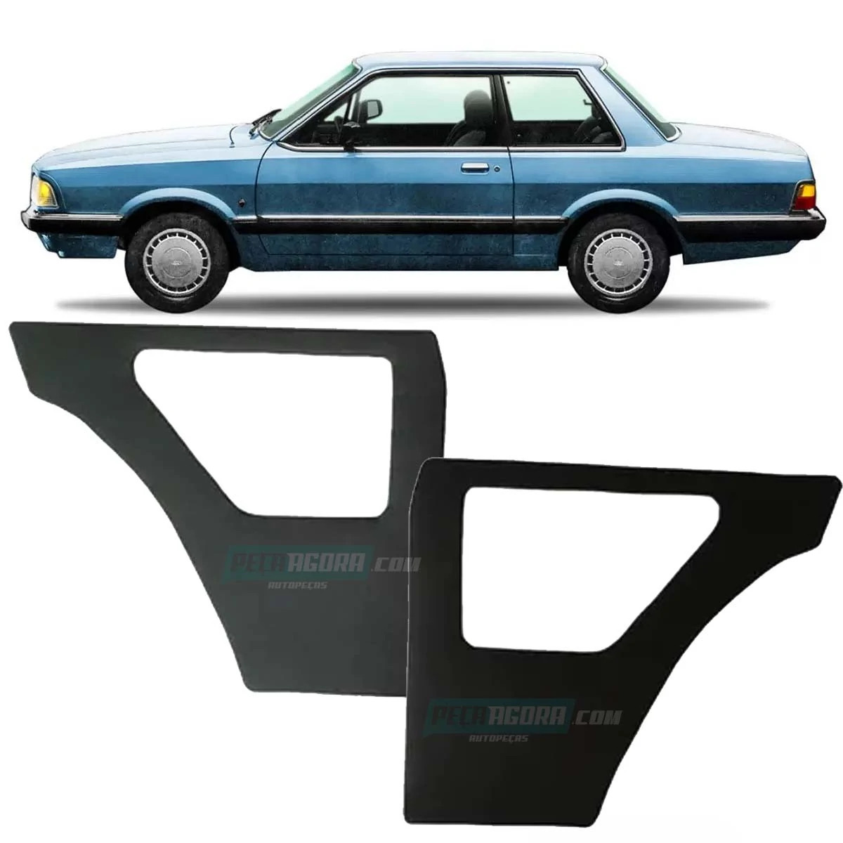 PAR FORRO LATERAL TRASEIRA DEL REY 85 A 91 DE 2 PORTAS (M499003)