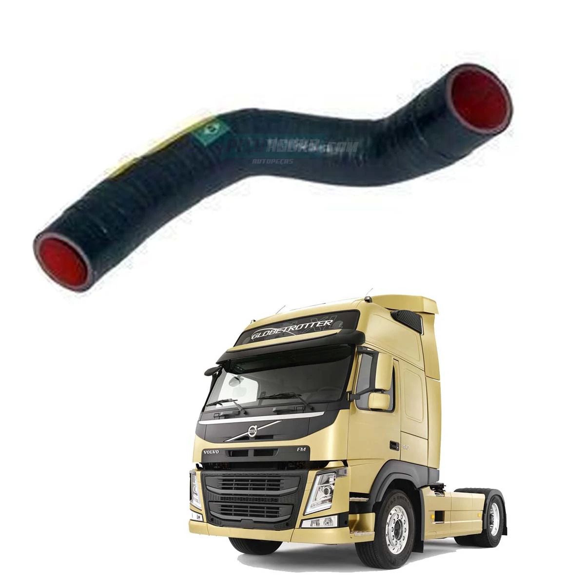 MANGUEIRA RESERVATORIO AGUA VOLVO FM11 370 MOTOR D11A D11C  (20542213.)