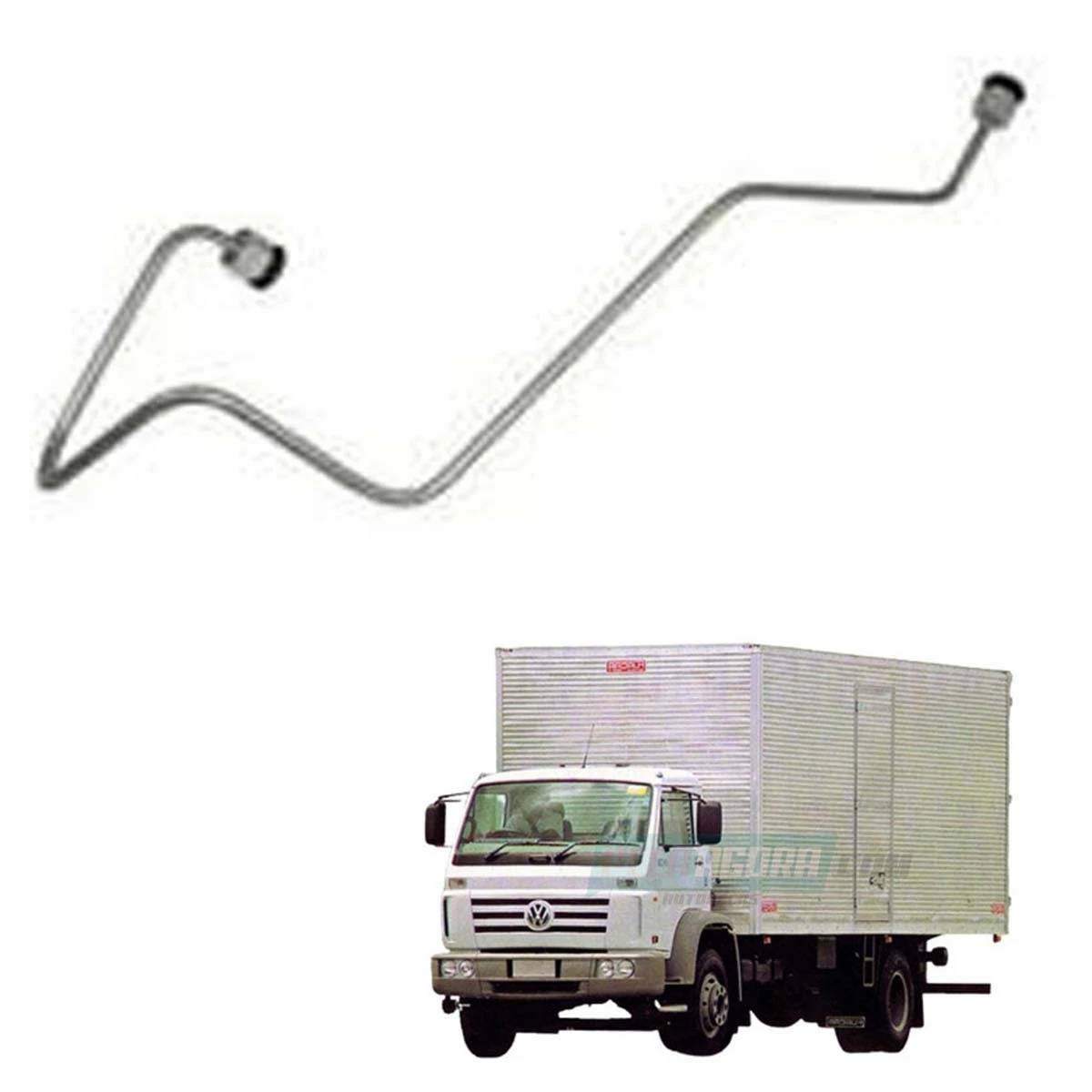 TUBO INJETOR CILINDRO 4 MOTOR MWM 6.10 BOMBA ROTATIVA VW 14150 14200 16180 S2000