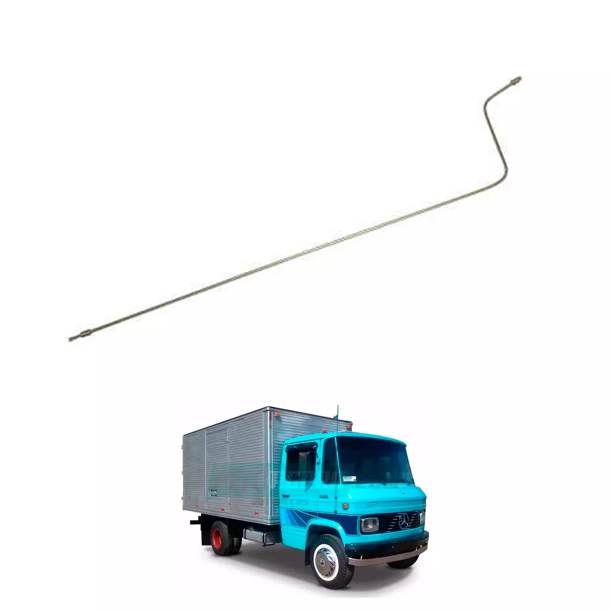 TUBO FREIO DIANTEIRO MB 608E 708D 708E APOS 1976 DIREITO  (3104202629,)