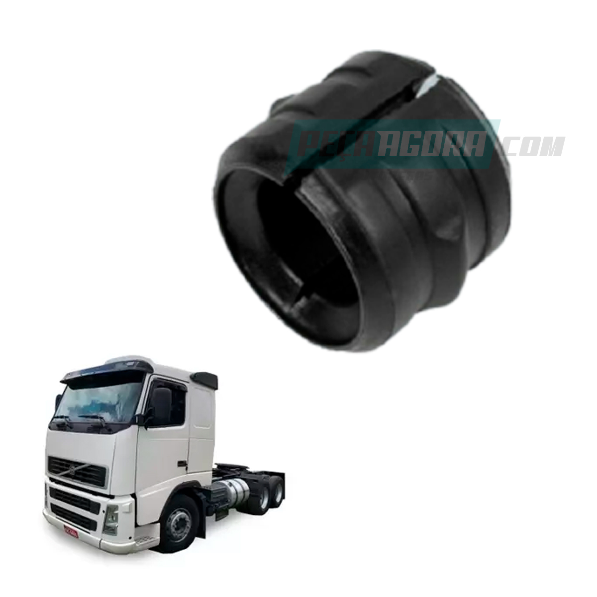 BUCHA BARRA ESTABILIZADORA DIANTEIRA 55X68X36 MM VOLVO FH FM FMX NH 12 13 16 BUS