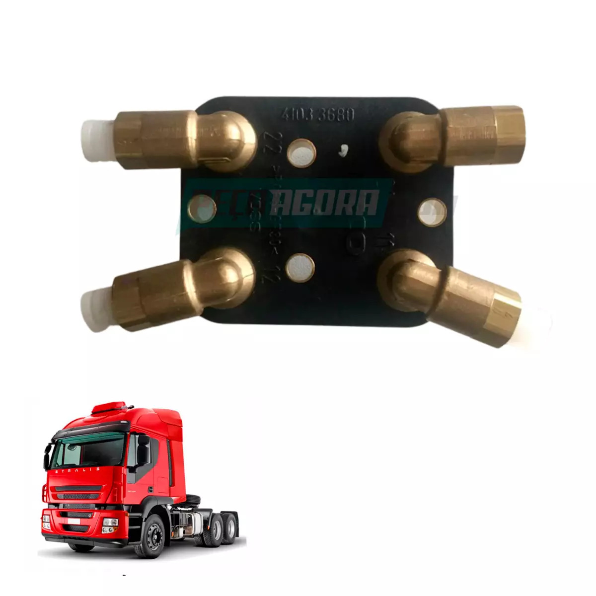 PLACA DISTRIBUICAO AR VALVULA PEDAL FREIO PARA IVECO STRALIS TRAKKER PARA A MONT