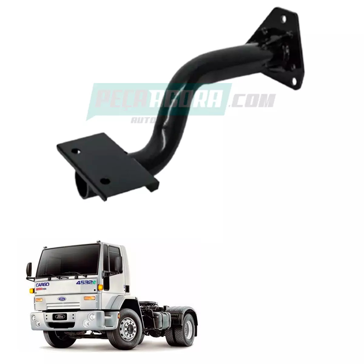 SUPORTE ESTRIBO LD DIREITO DUPLO FORD CARGO 4432E 1317E 1517E 1717E 2422E 2428E 