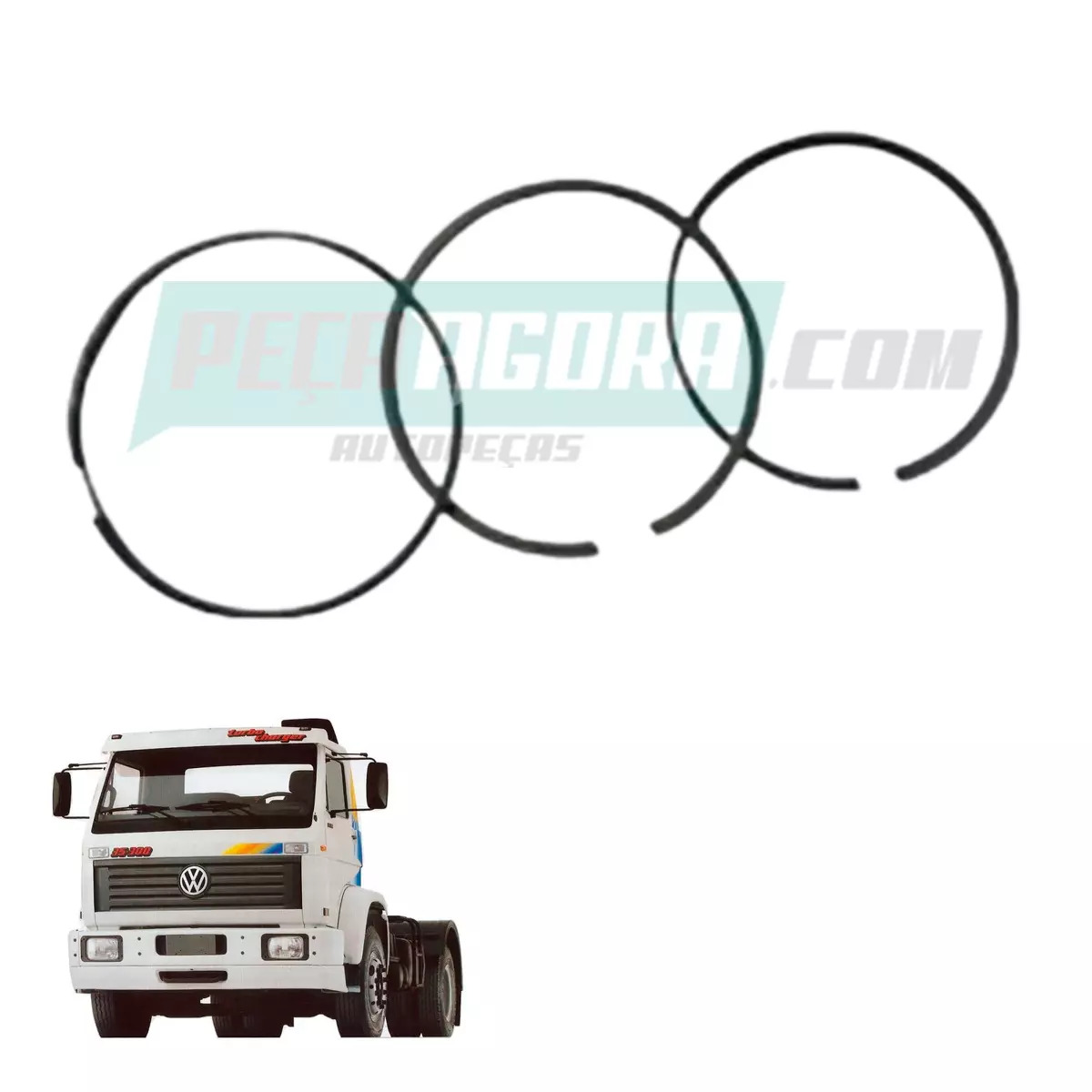 JOGO ANEIS PISTAO MOTOR MWM X10 4 E 6 CIL MOTOR MWM 4.10 E 6.10 VW 7100 8100 814