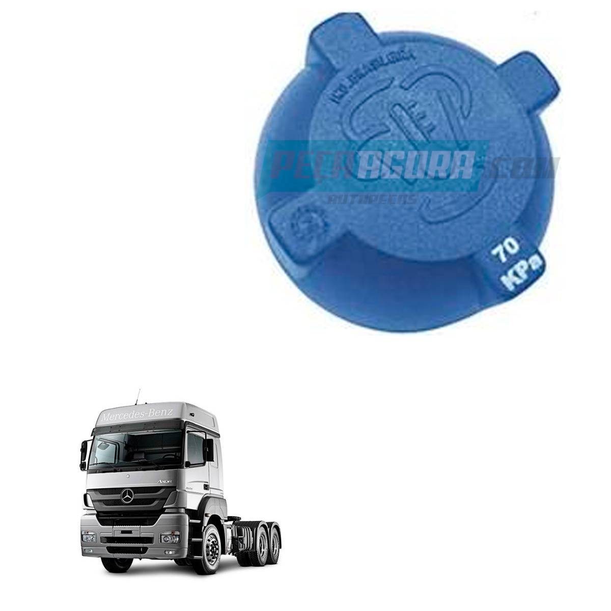 TAMPA RESERVATORIO AGUA AZUL COM VALVULA AXOR TODOS OF1319 OH1518 OH1623 O500R/U