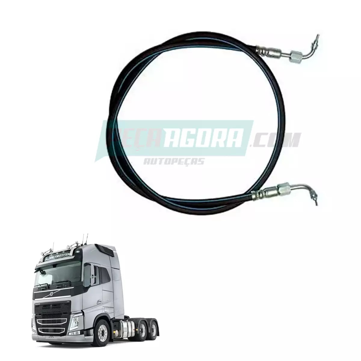FLEXIVEL BASCULAR CABINE 1300MM MODERNO PONTA FINA VOLVO FH FM 12 MODERNO (85110
