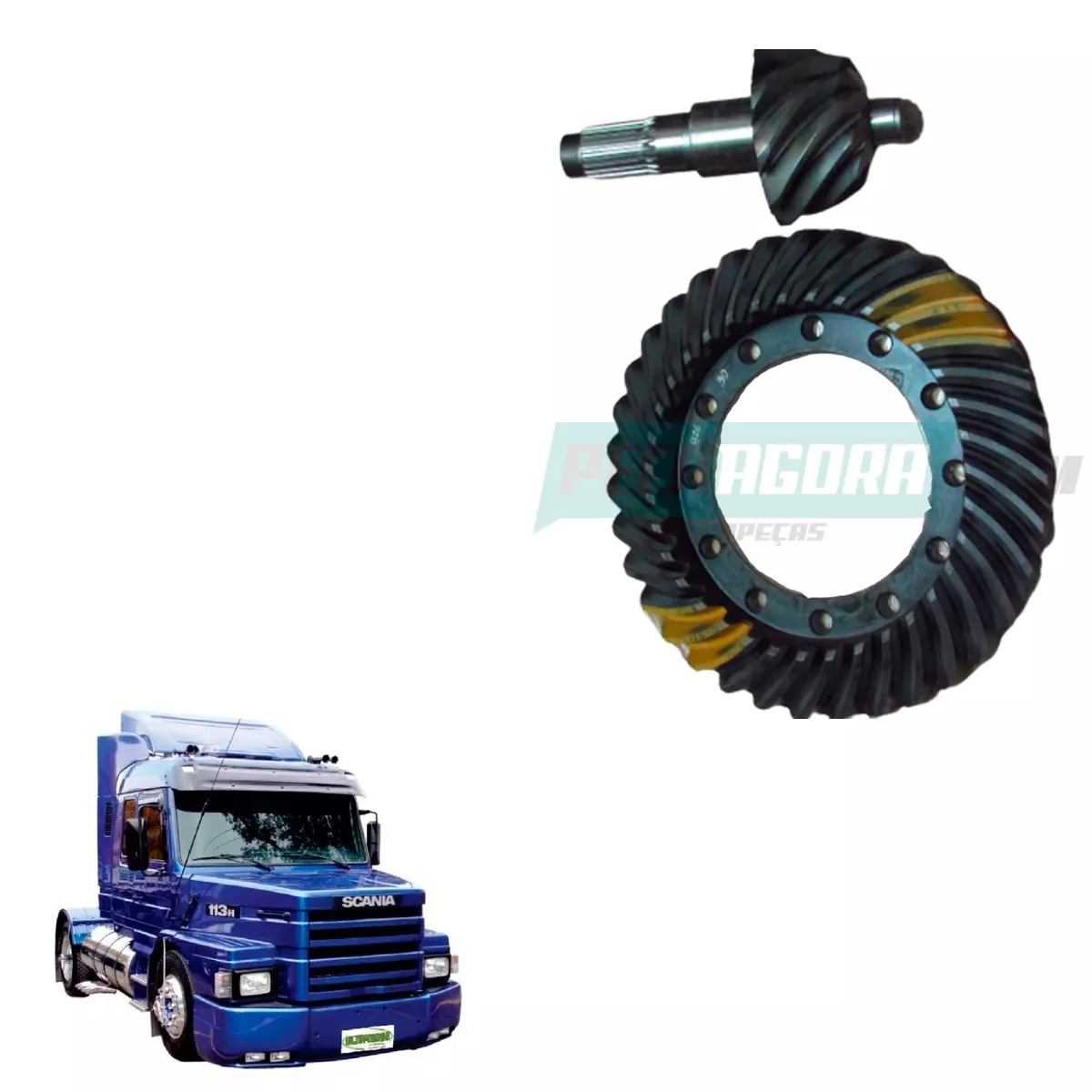 COROA E PINHAO 10X35 22E PARA SCANIA 112 F113 R113 R143 T113 (370186)