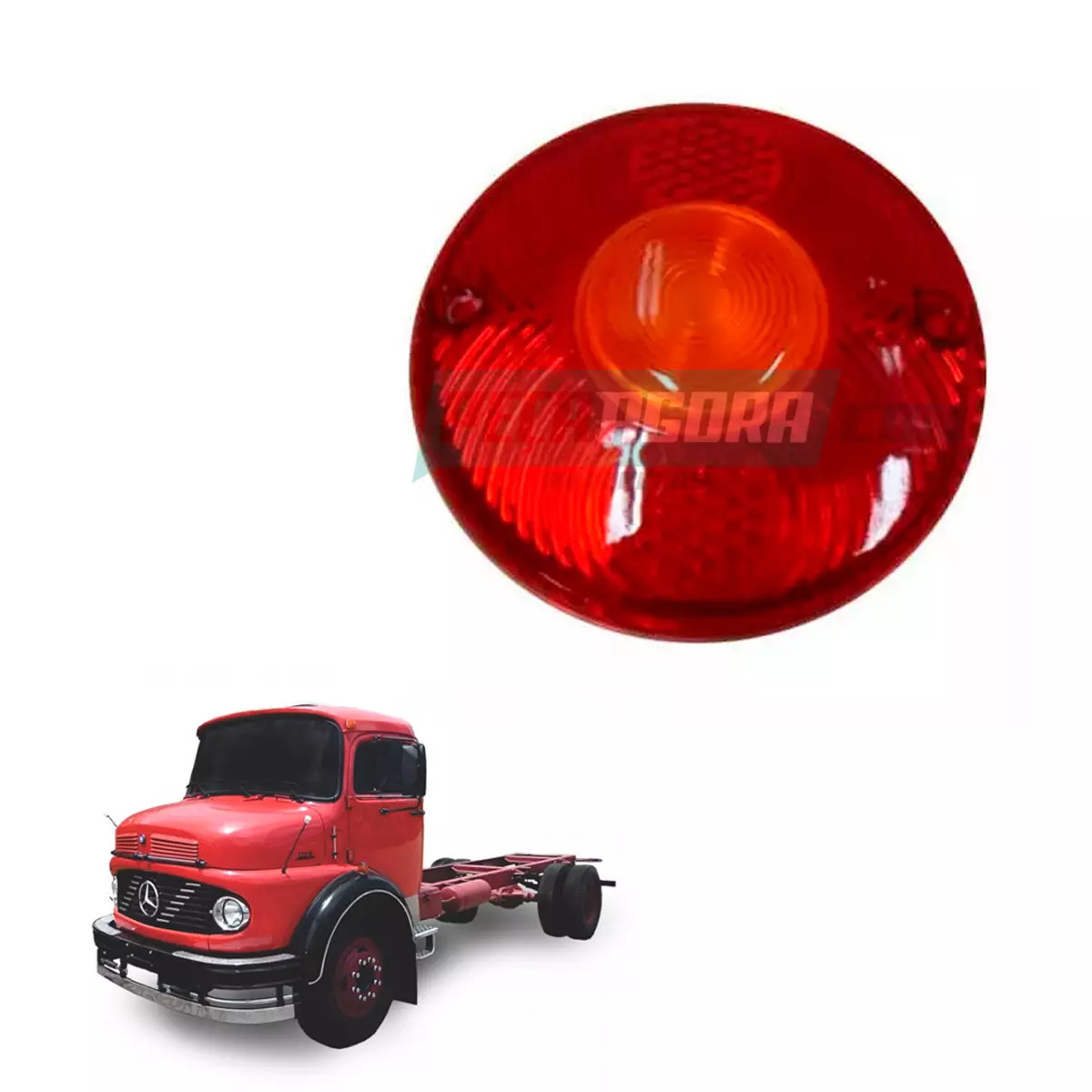 LENTE TRASEIRA MERCEDES BENZ 1113 OVO FRITO 111.SINALSUL (421897)