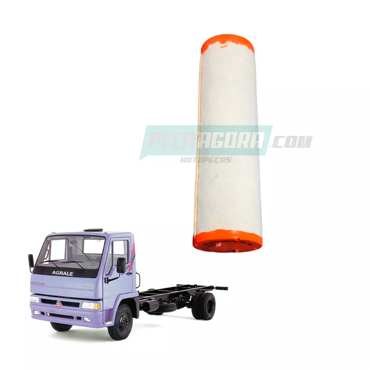 ELEMENTO FILTRO AR SECUNDARIO MOTOR AGRALE 7500 8500 TROTORES MASSEY FERGUSON MF