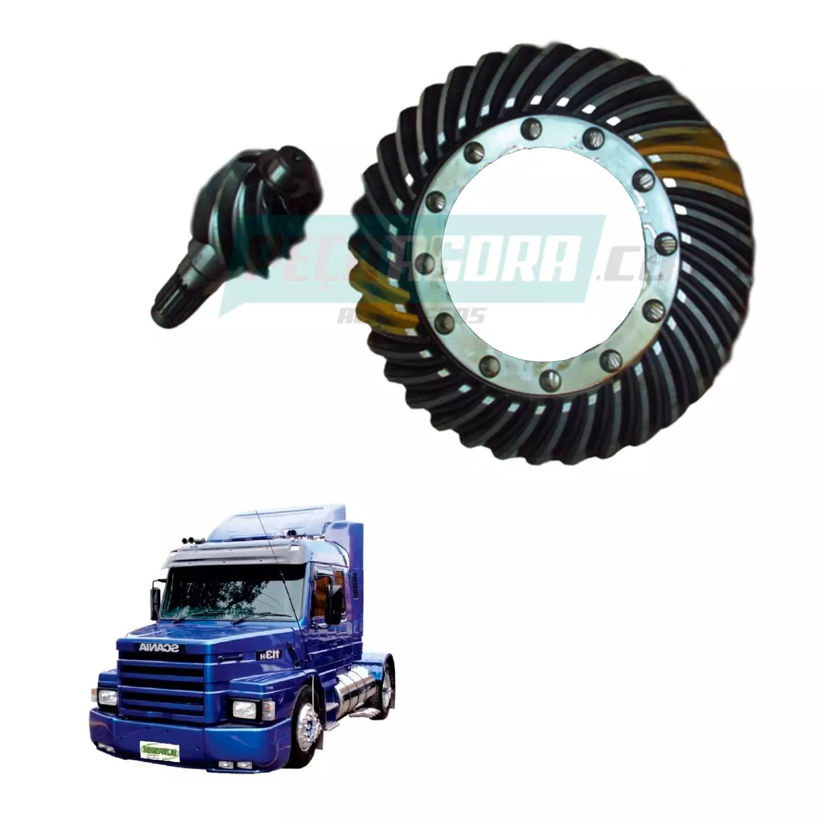 COROA E PINHAO 9X35 22E PARA SCANIA EIXO R770 112 F113 R113 R143 T113 (370188)