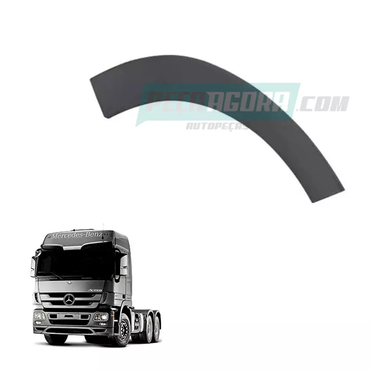 ACABAMENTO PARALAMA MB ACTROS CABINE BAIXA DIREITO (9436660737-)