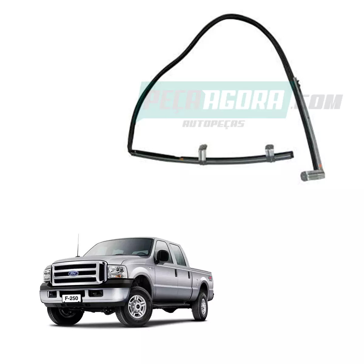 CANALETA VIDRO PORTA LD DIREITO FORD F250 F350 F4000 F12000 F14000 F16000 98 A 2