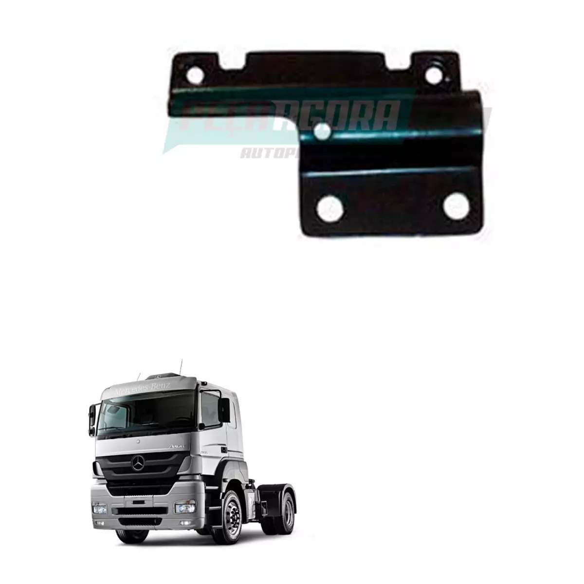 SUPORTE FAROL AUXILIAR MB AXOR 1933 2035 2040 2535 2540 LE ESQUERDO (9408200114,