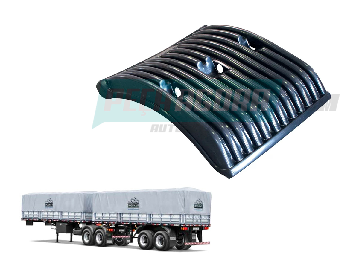 MEIO PARALAMA CARRETA E BITREM GUERRA DIANTEIRO ESQUERDO PLASTICO REFORCADO (TF1